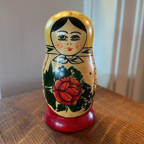Vintage Accents Vintage Ussr Wooden Russian Nesting Dolls Poshmark